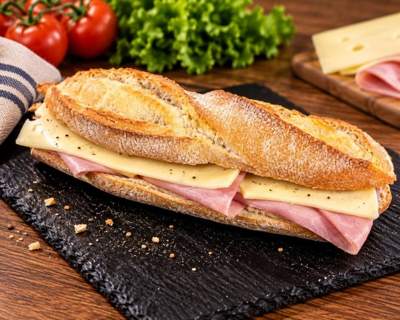 Bocadillo de jamón y queso