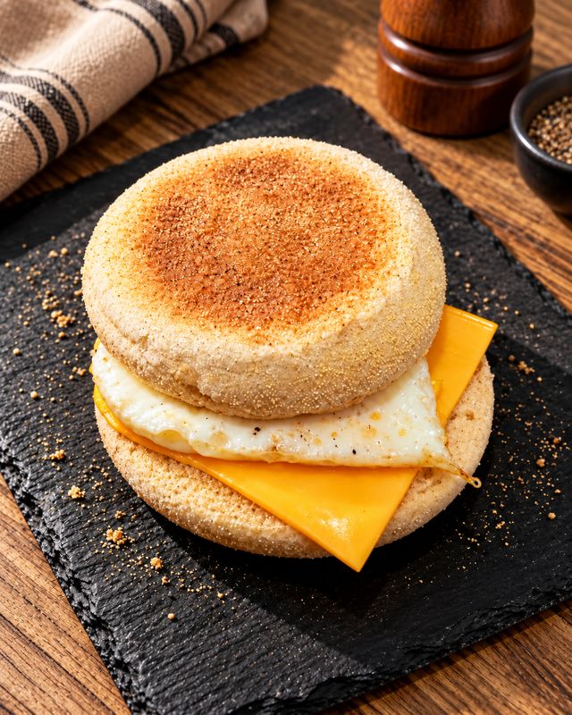 Muffin de huevo y cheddar