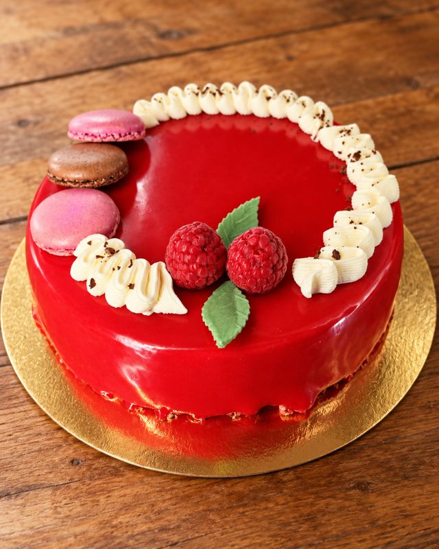 Tarta espejo de fresa