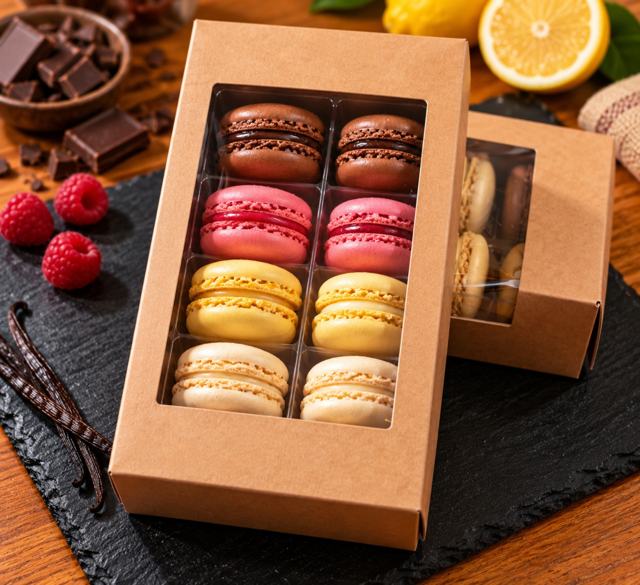 Macarons — cajas de 7 o 12